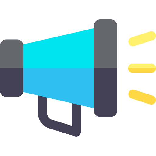 Megaphone Basic Rounded Flat Icon