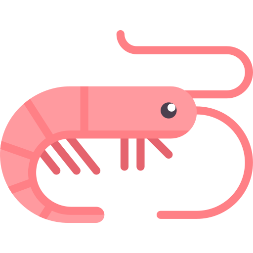 crevette Icône gratuit