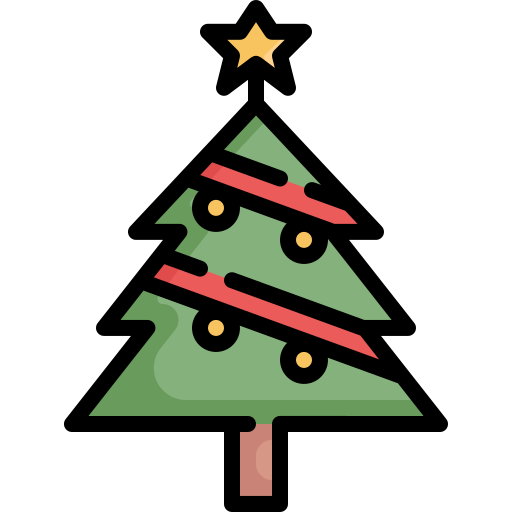 árbol de navidad icono gratis