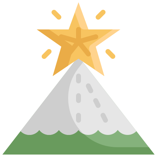 estrella de navidad icono gratis