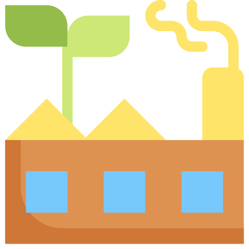 fábrica verde icono gratis