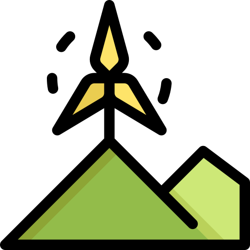 Wind turbine free icon