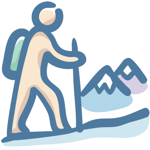 excursionismo icono gratis