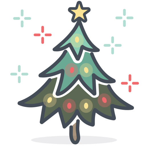 árbol de navidad icono gratis