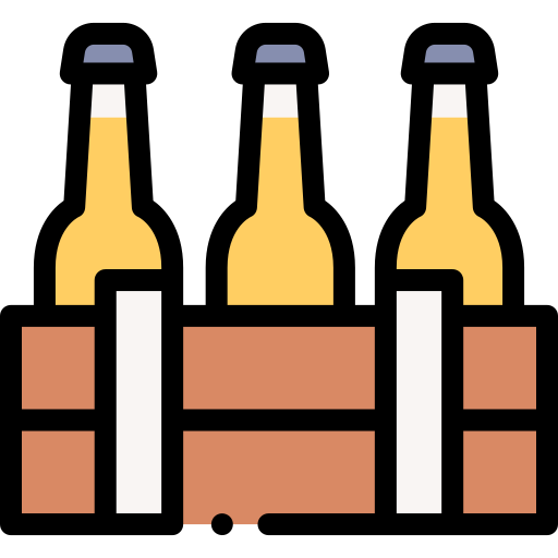 Beer Detailed Rounded Lineal color icon