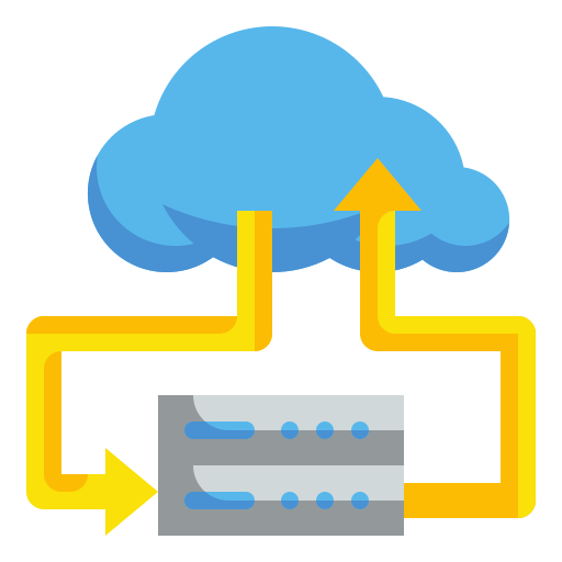 computación en la nube icono gratis