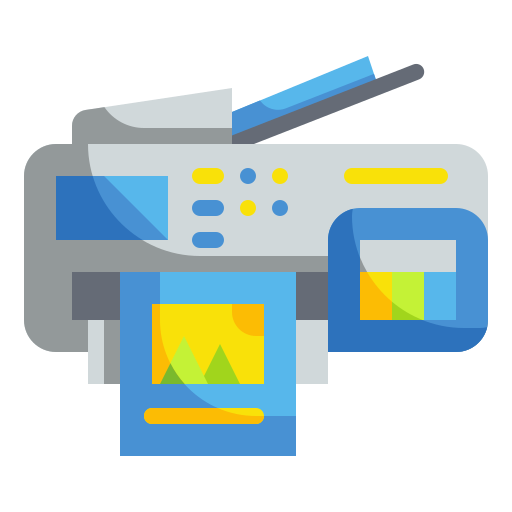 Printer Wanicon Flat icon