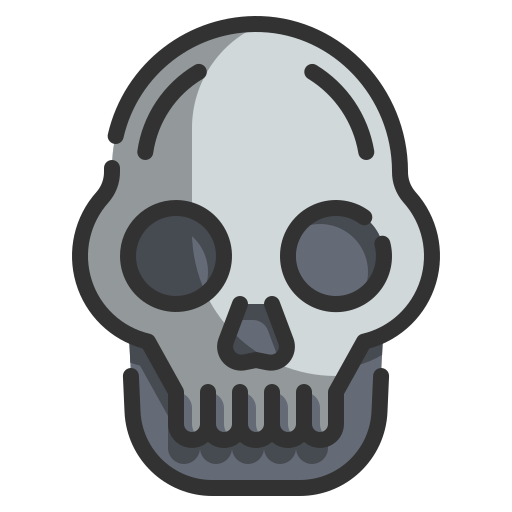 Skull Wanicon Lineal Color icon