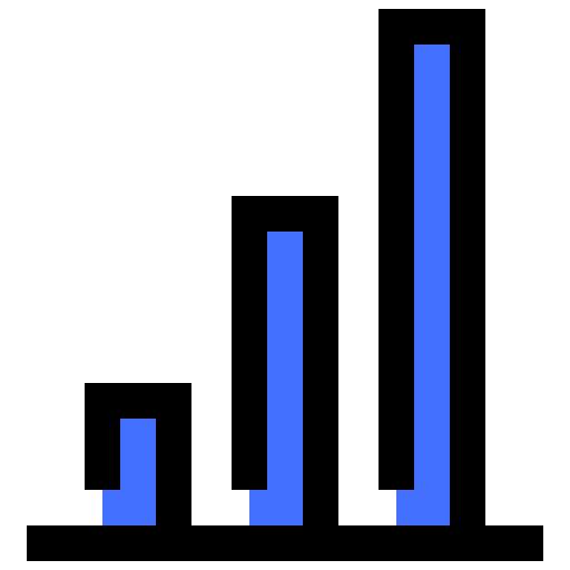 tabla de crecimiento icono gratis