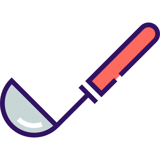 Ladle Detailed Straight Lineal color icon