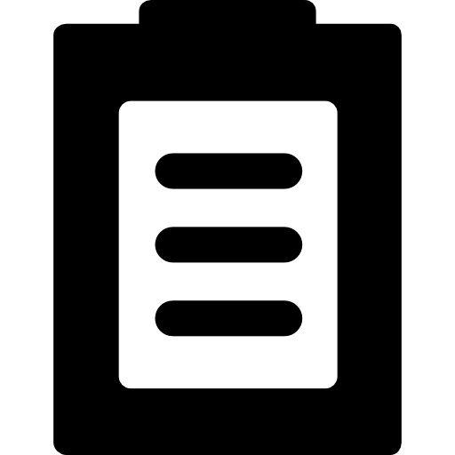 Clipboard Basic Rounded Filled icon