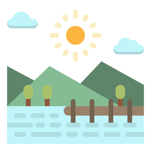 lac Icône gratuit lac Icône gratuit