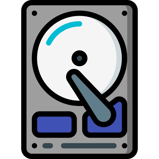 Hard drive Basic Miscellany Lineal Color icon