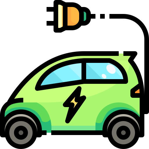 coche eléctrico icono gratis