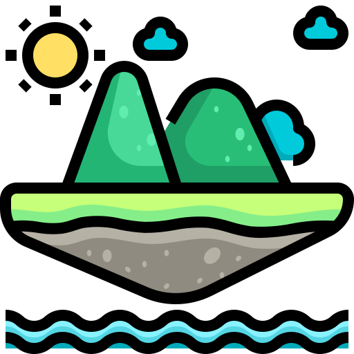 paisaje icono gratis