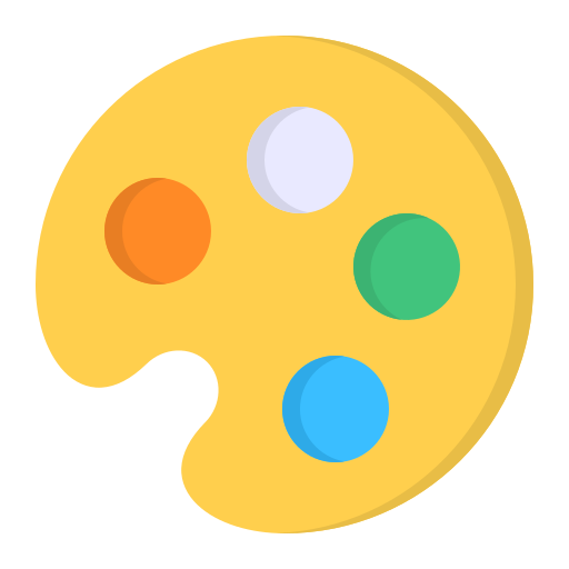 Color palette Generic Flat icon