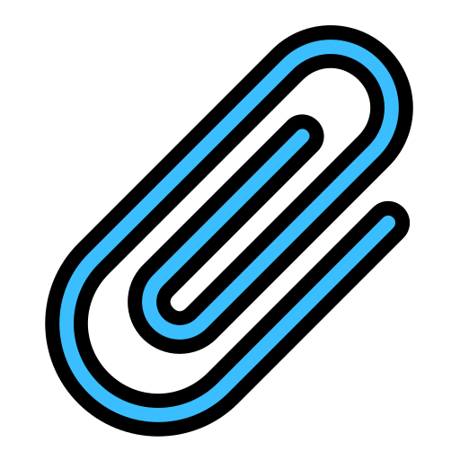 Paperclip Generic Outline Color icon