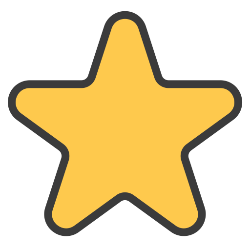 Star Generic Outline Color icon