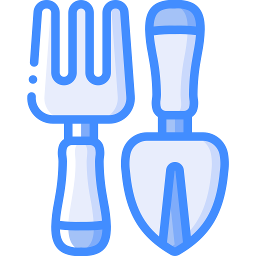 Fork Basic Miscellany Blue icon