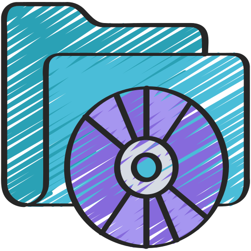 Cd recordings folder Free interface icons