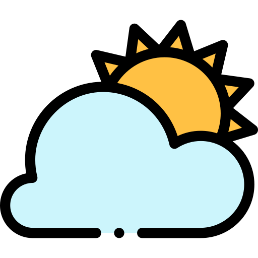 Cloud Detailed Rounded Lineal color icon