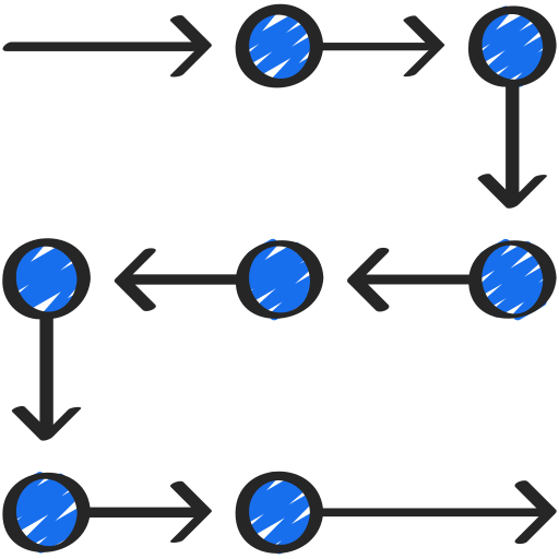 diagrama de flujo icono gratis