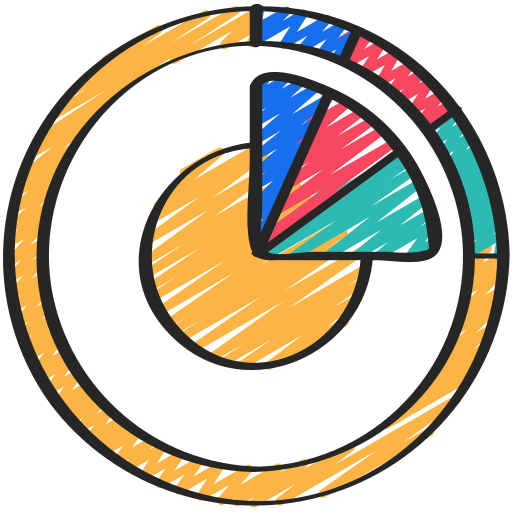 gráficos circulares icono gratis