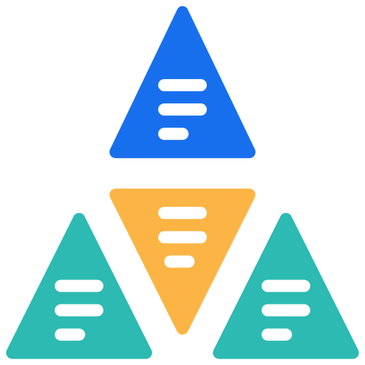 Triangles - free icon