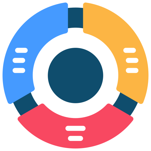 gráfico circular icono gratis