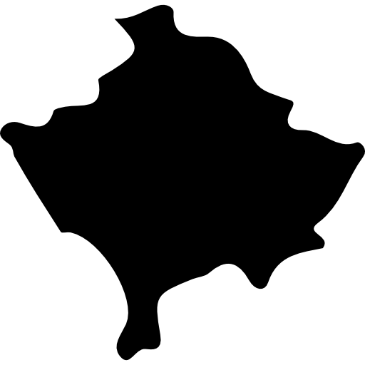 Free Icon Kosovo Country Map Black Shape   23543 