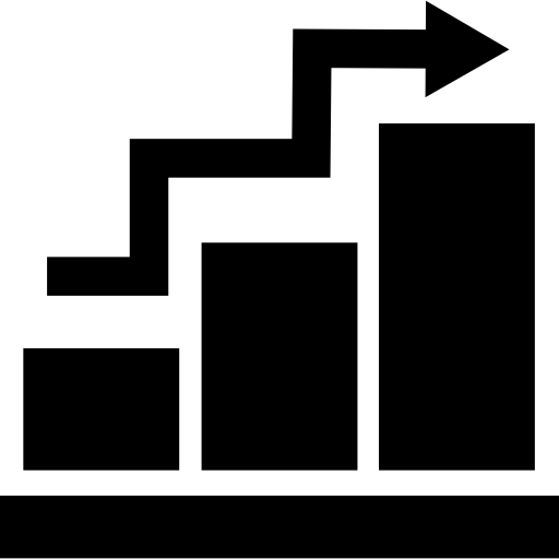 Bar chart free icon