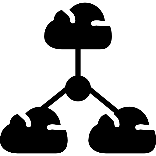 computación en la nube icono gratis