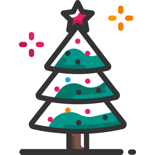 árbol de navidad icono gratis