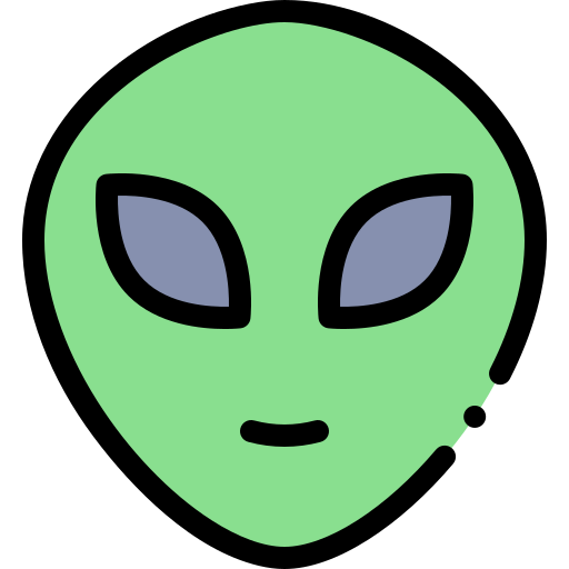 Alien Detailed Rounded Lineal color icon