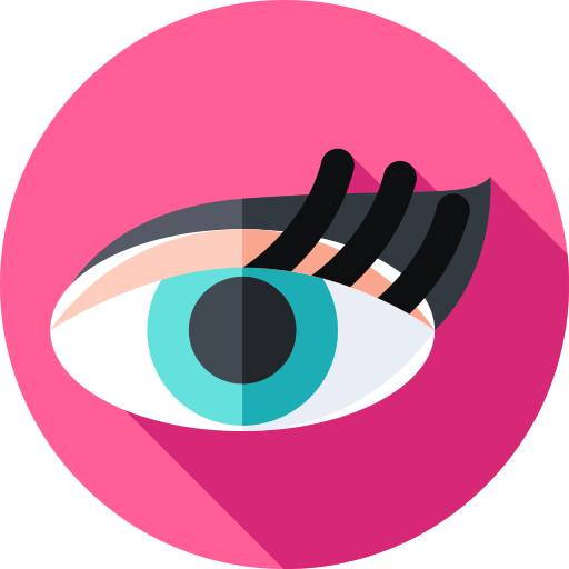 delineador de ojos icono gratis