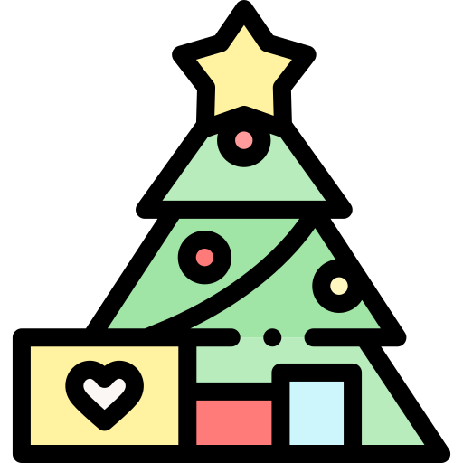 árbol de navidad icono gratis