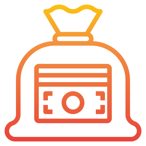 sac d'argent Icône gratuit