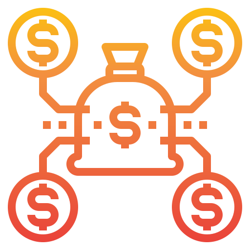sac d'argent Icône gratuit