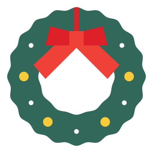 Christmas wreath - free icon