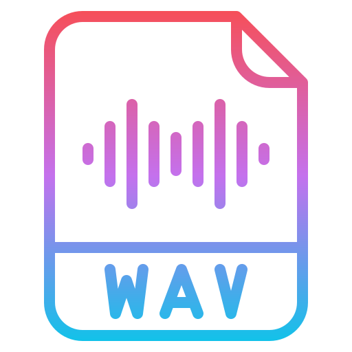 formato wav icono gratis