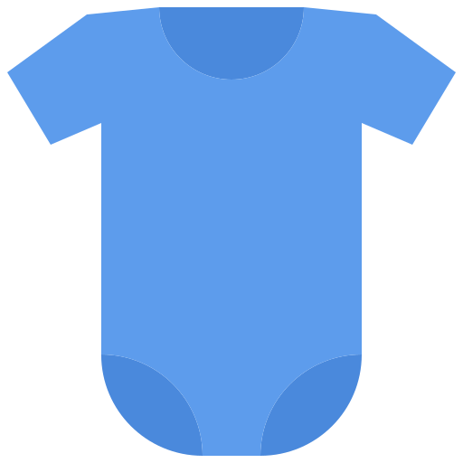 Baby clothes Coloring Flat icon