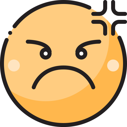 enojado icono gratis