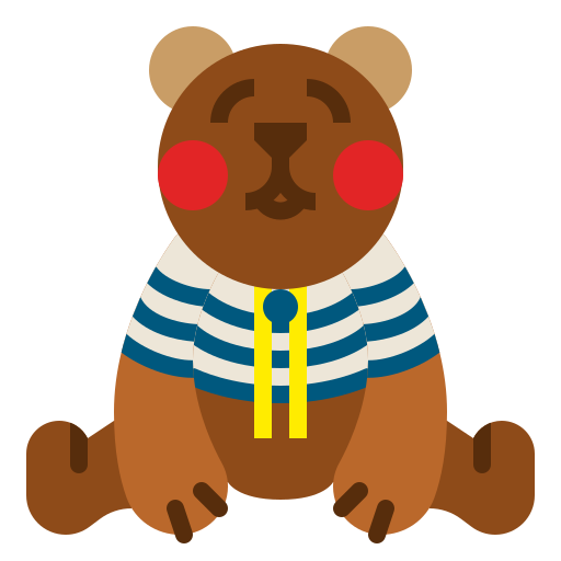 oso de peluche icono gratis