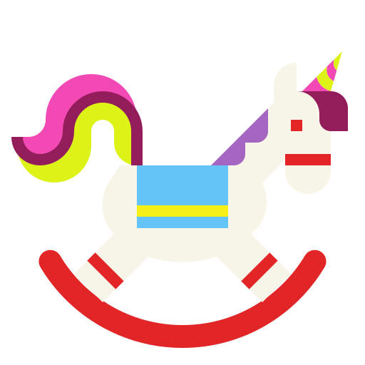 Rocking horse Skyclick Flat icon