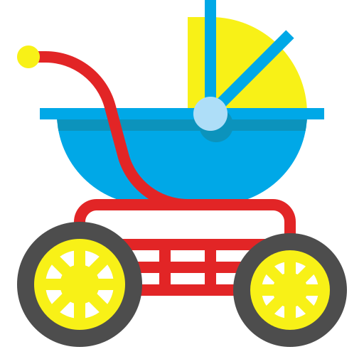 carrito de bebé icono gratis