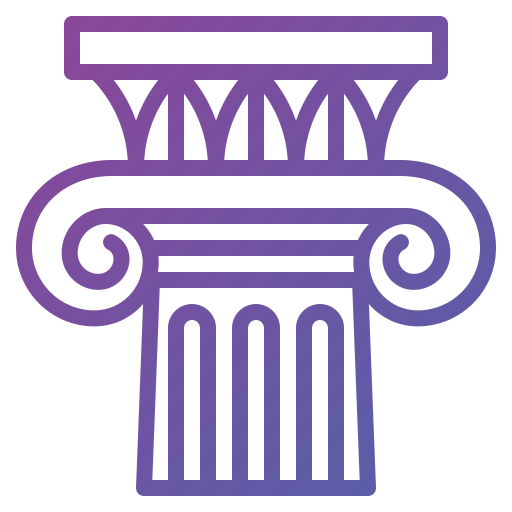 Ionic pillars free icon