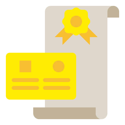 licencia icono gratis