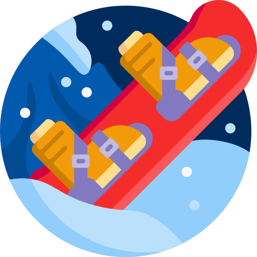 tabla de snowboard icono gratis