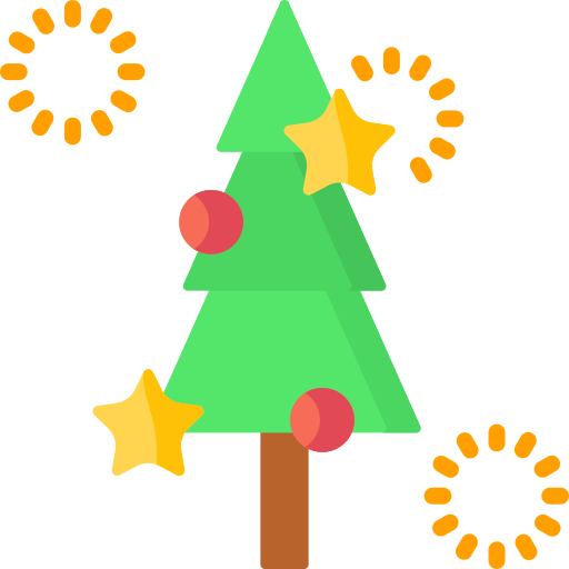 árbol de navidad icono gratis