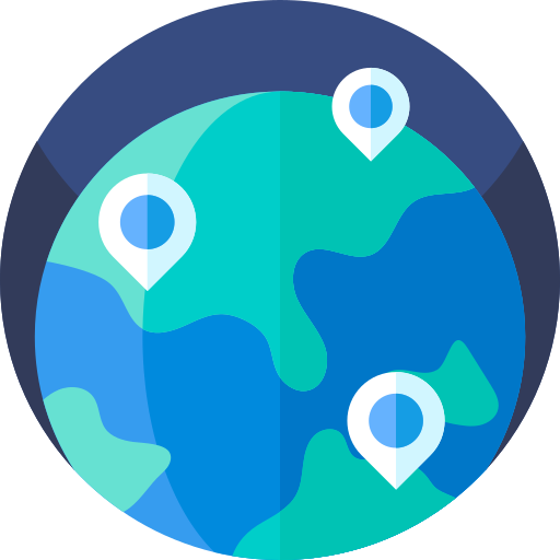 Map Geometric Flat Circular Flat icon